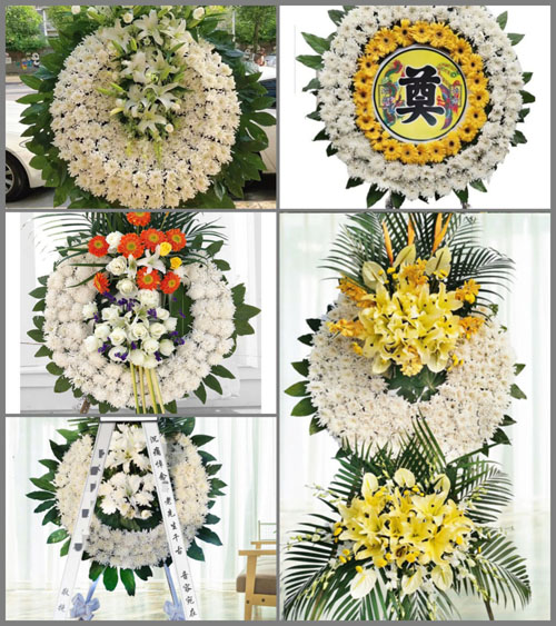 湖南邵阳洞口县石柱乡岩口村花圈速递